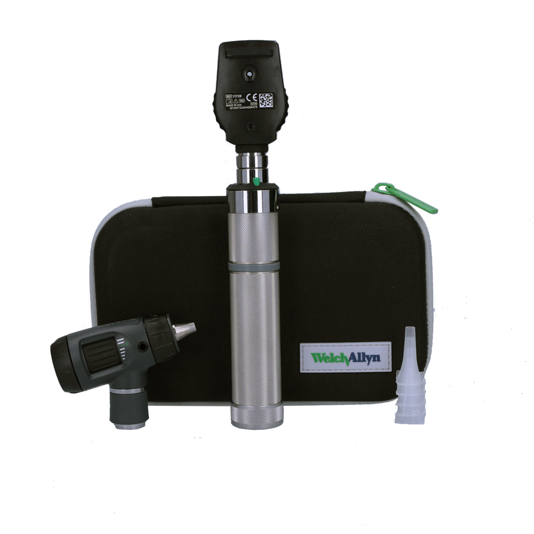 Welch Allyn 3.5V Coaxial Ophthalmoscope/MacroView Otoscope Diagnostic Set | LED