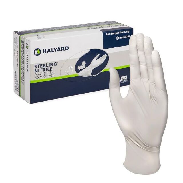 Grey Sterling Nitrile Exam Gloves