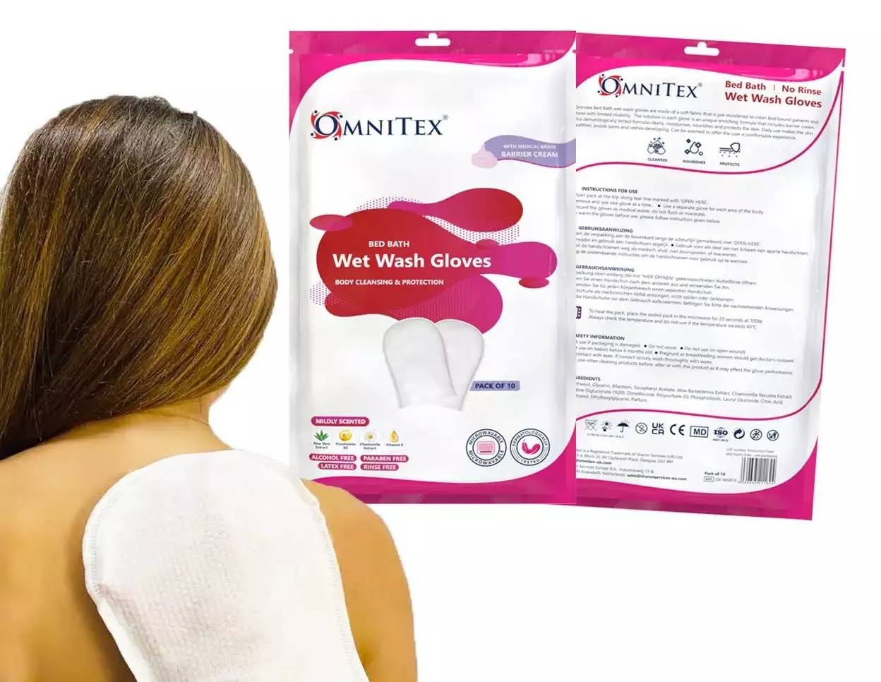 Wet Wash Gloves with Barrier Cream