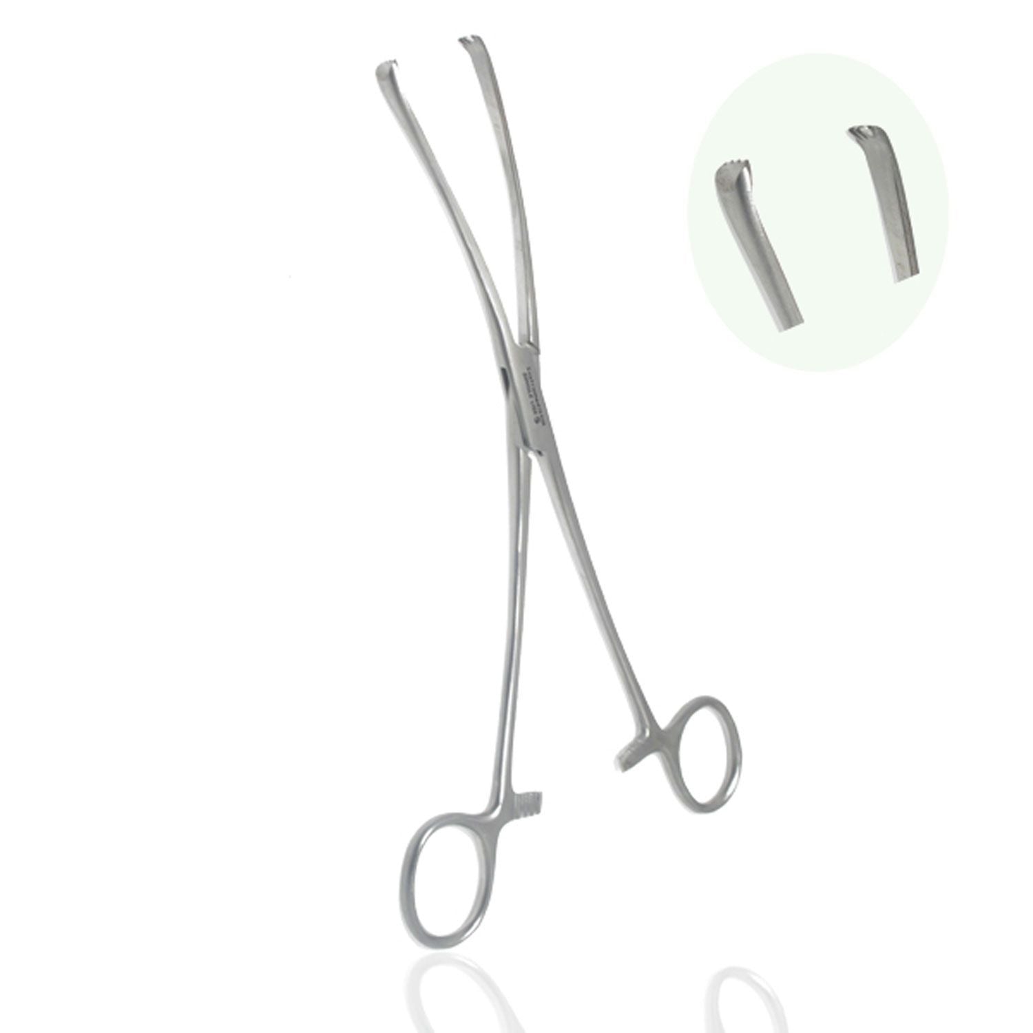 Teales Vulsellum Forceps | Curved | Metal