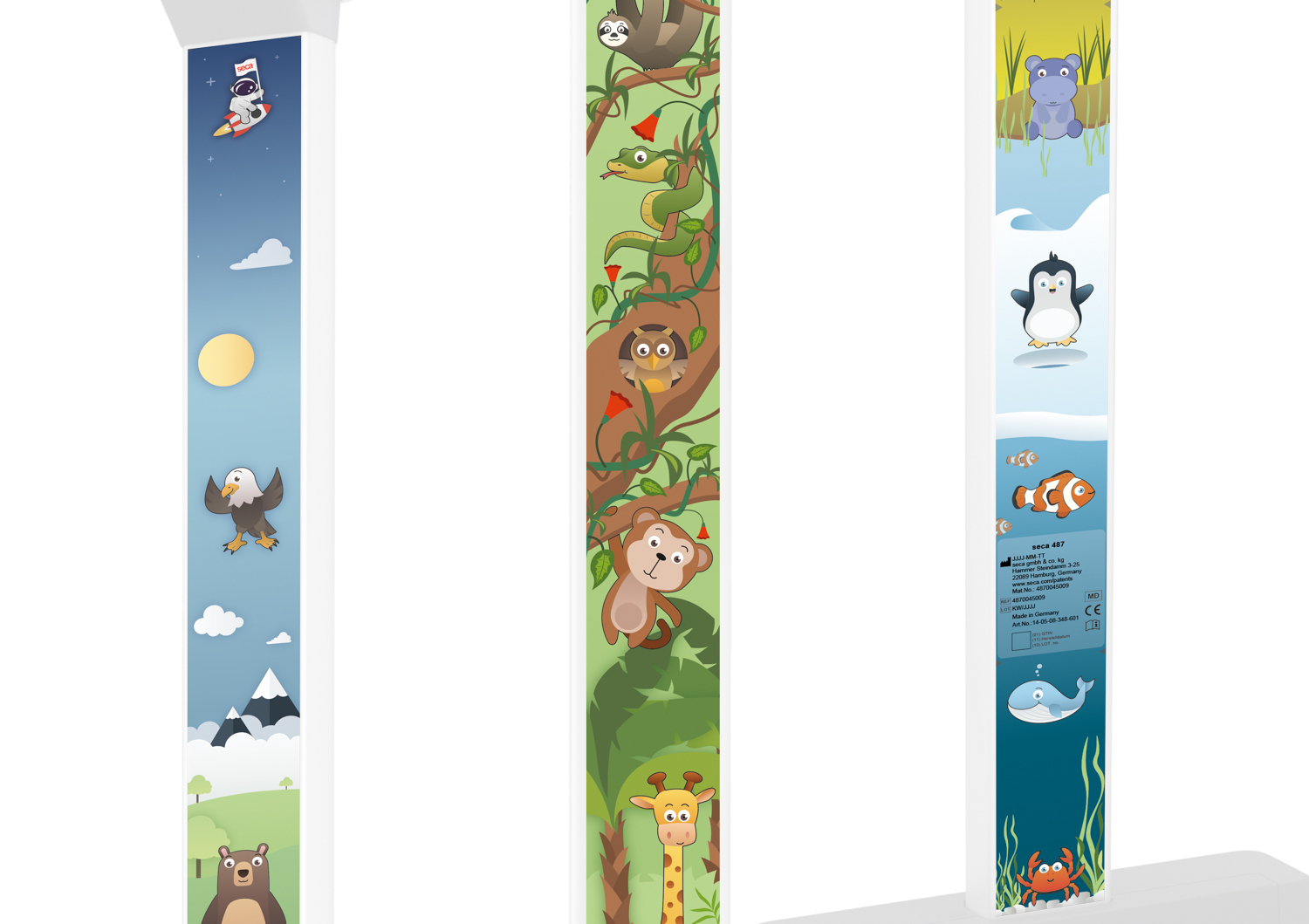 seca 487 | Animal Sticker Strip | For seca 287 / Scale-up