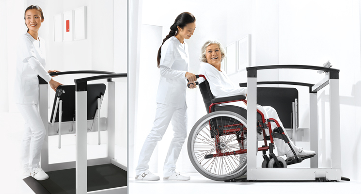 seca 685 r | Multifunctional Scale | Class III | Folding Seat | Handrails | RS232