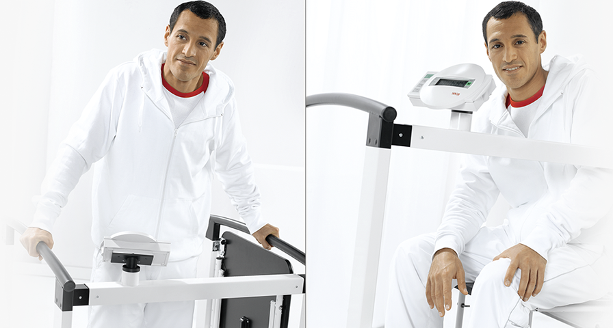 seca 685 r | Multifunctional Scale | Class III | Folding Seat | Handrails | RS232