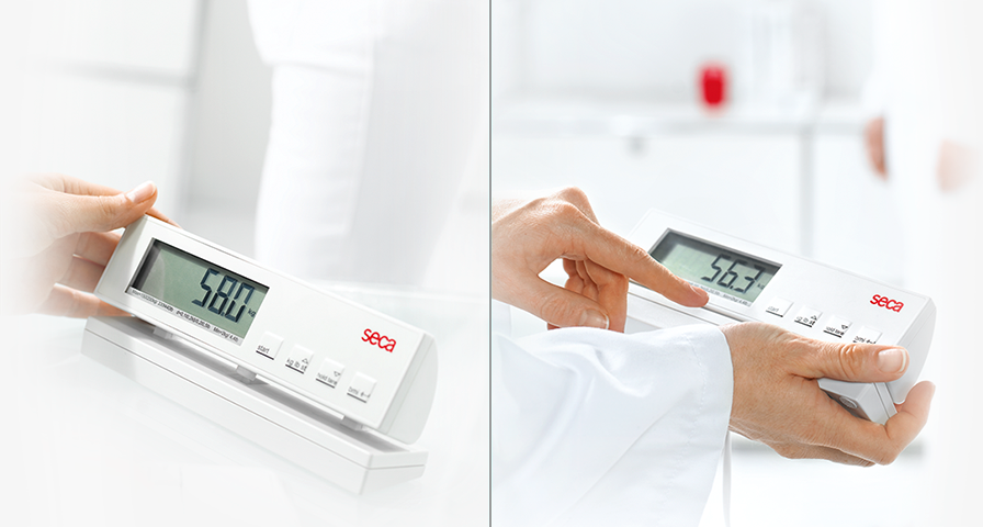 seca 869 | Flat Scale | Electronic | Cable Remote Display