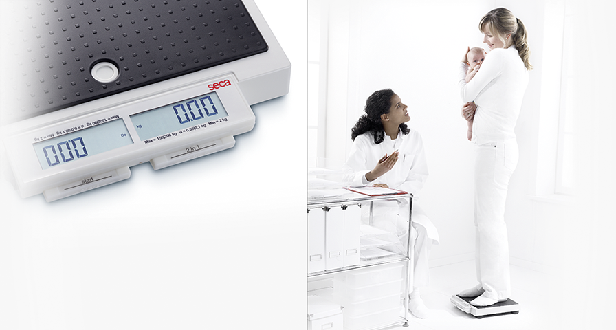 seca 874 | Flat Scale | Electronic | Double Display