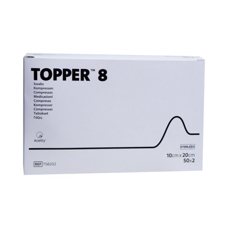 Topper 8 Non Woven Swabs 4ply